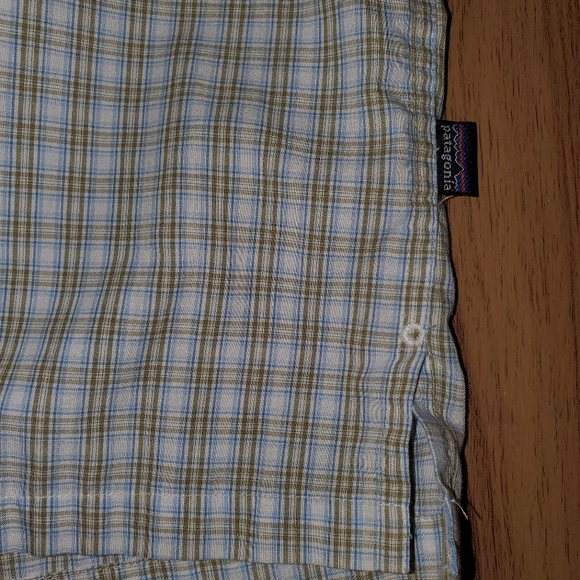 Patagonia Men Plaid Short Sleeve Organic Cotton Button Up Shirt Sz Extra Large - Picture 2 of 9